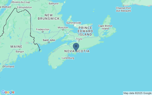 Kaart met locatie Walvissen spotten Halifax